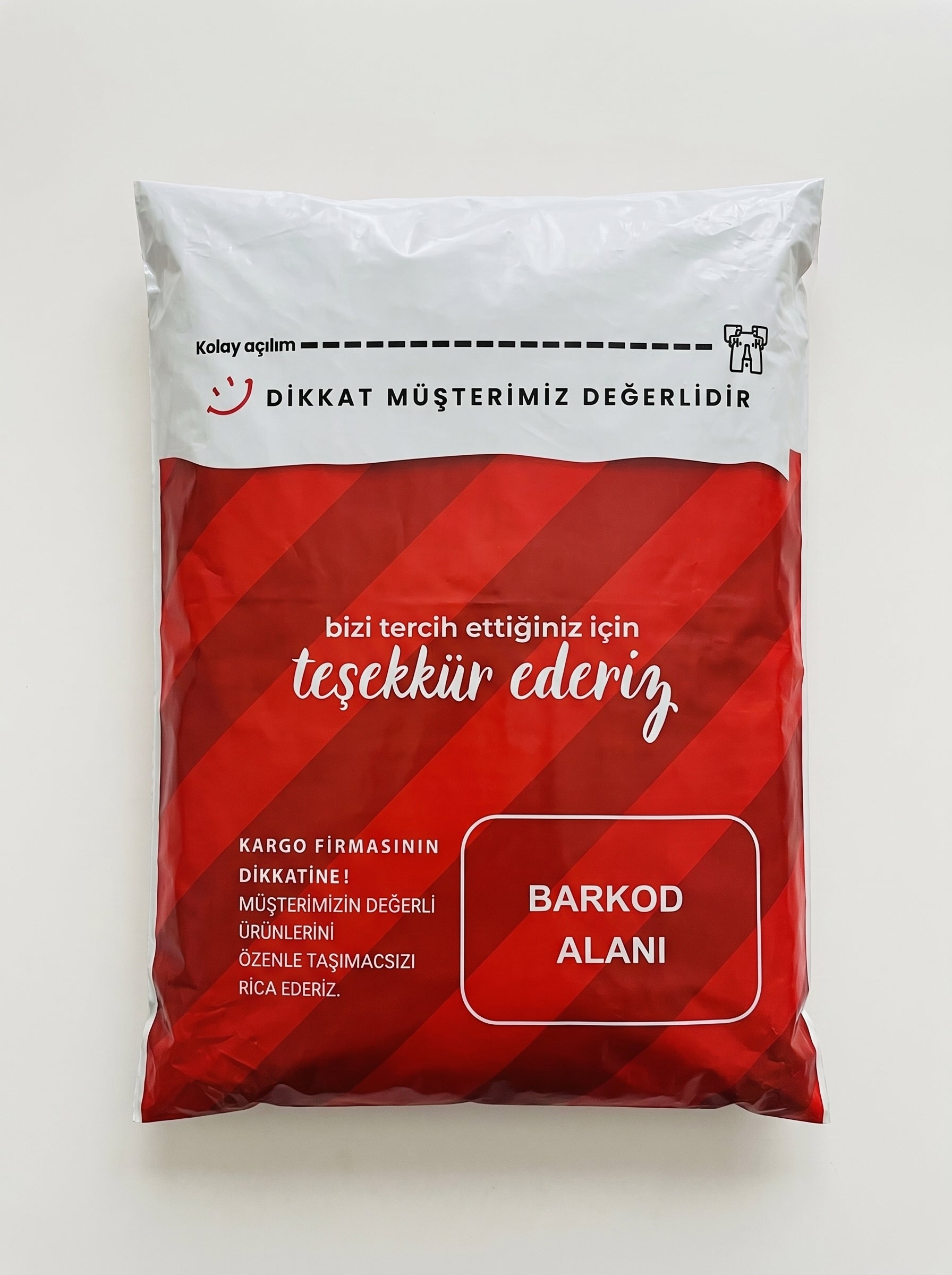 Fiyonklu Renkli Kargo Poşeti